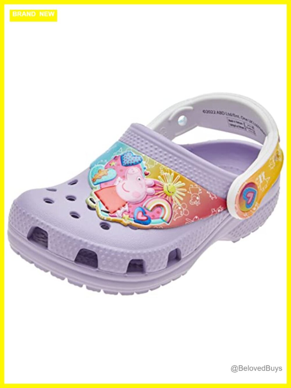 Kids Peppa Pig Clogs Lightweight Croslite Foam